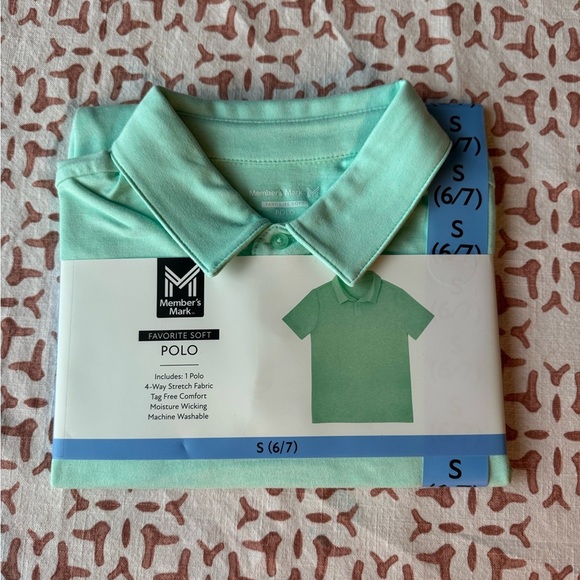 Member's Mark Kids Polo Shirt - Green - Picture 1 of 2
